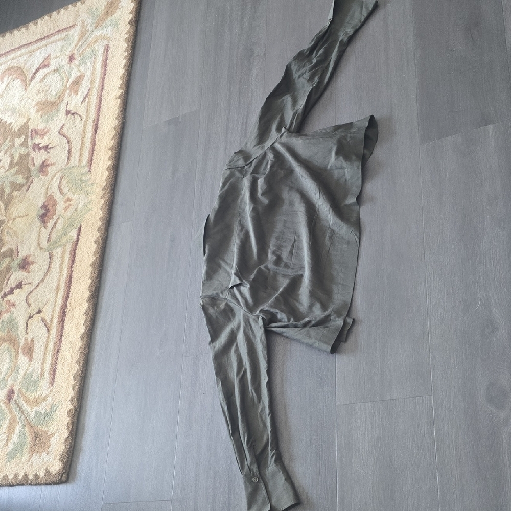 Equipment Dark Green Utility Jacket - image 2